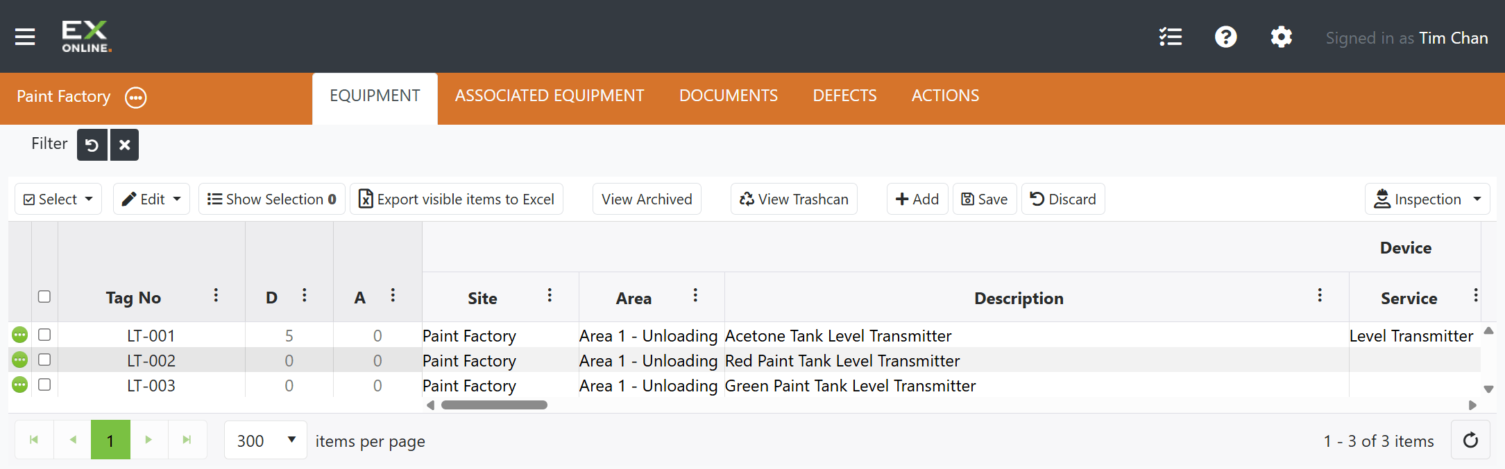 The Tag Browser with your project open