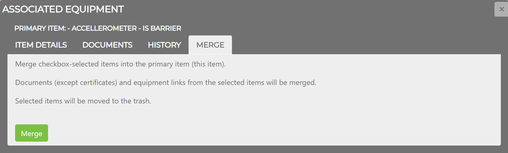 Merge tab